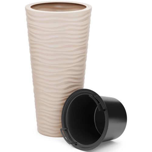 Кашпо АЛЬТЕРНАТИВА Оазис св. бежевое 63 л (М8083)