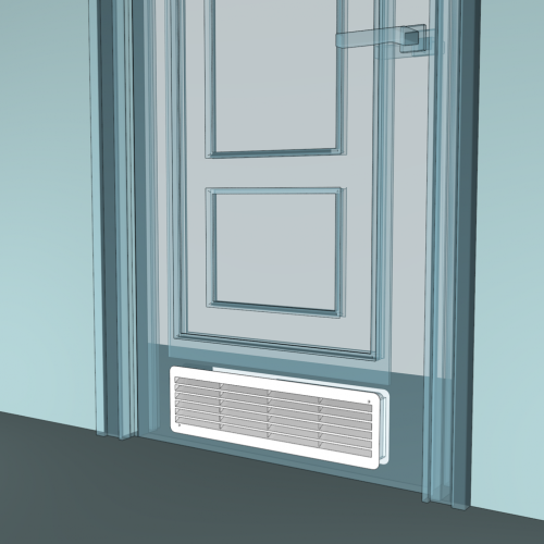 Решетка пластмассовая переточная двухсторонняя 4513ДП