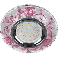 Свет. точ. ECOLA LD7071 MR16 Розы розовый/хром FP16CREFB(622619)