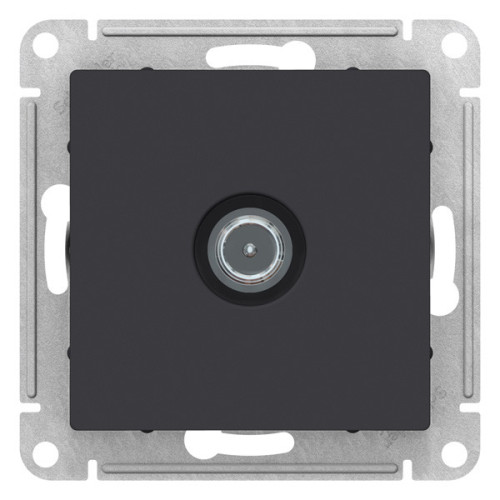 Розетка TV ATLASDESIGN  оконечная карбон  ATN001091