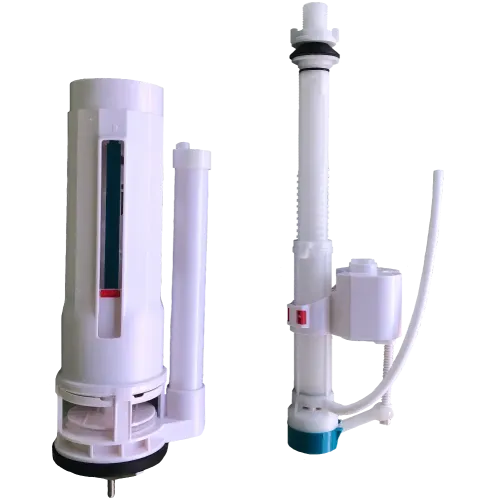 Арматура сантехническая 2х кноп., н/п, T1081, h=21,5 см