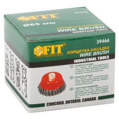 Щетка для УШМ FIT чашка, витая 65 мм (39466)