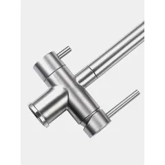 Смеситель для кухни FRAP F43899-3 с каналом для фильтрованной воды, сатин