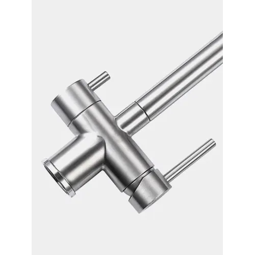 Смеситель для кухни FRAP F43899-3 с каналом для фильтрованной воды, сатин