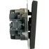 Переключатель 2-кл ЭМИЛИ перекрестный черный RSW10-5111-05