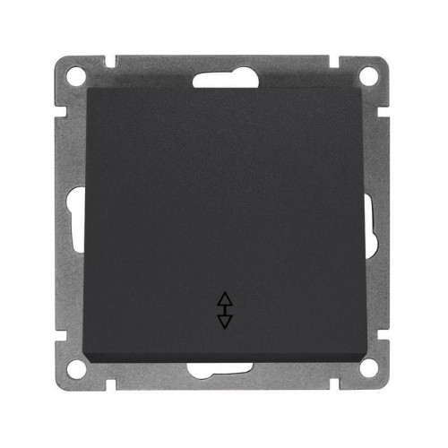 Переключатель 1-кл Universal Афина 10А графит A0025-Gr