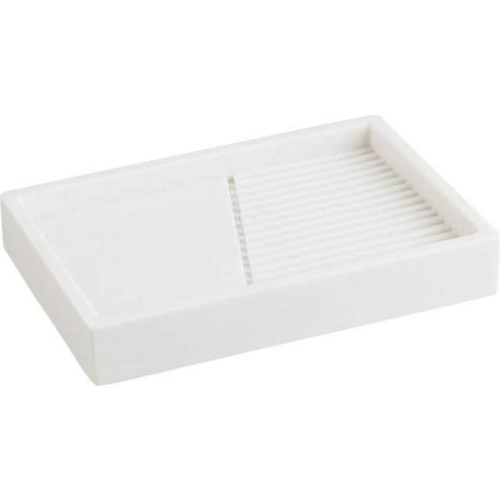 Мыльница PERFECTO LINEA ELEMENT белая