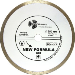 Диск алмазный TRIO-DIAMOND New Formula 250х25,4 мм (W407)