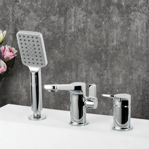 Смеситель для ванны врезной FRAP на 3 отверстия F1161