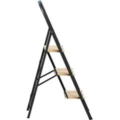 Стремянка АЛЮМЕТ (МК803P) сталь, 3 широкие ступени