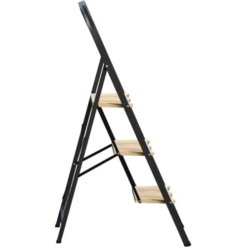 Стремянка АЛЮМЕТ (МК803P) сталь, 3 широкие ступени