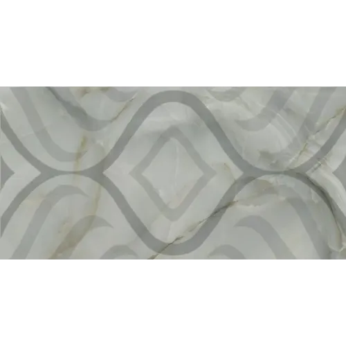 Плитка облицовочная 300*600*8,5 Меоланс Декор св. серый, глянец (TP3665H)(в уп. 1,8 м2)