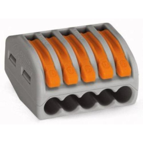 Клемма без пасты с рычажком (только для медных проводов) 5х0,08...4мм.кв. (97439)