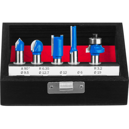 Набор фрез ЗУБР по дереву 5шт (28795-Н5)