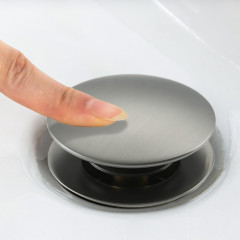 Донный клапан для раковины FRAP F62-9 оружейная сталь