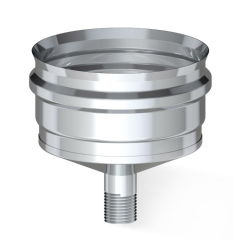 Дымоход конденсатоотвод внешний 0,5мм Ф130 нержавеющая сталь (Corax)
