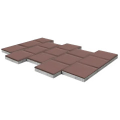 Плитка тротуарная вп  Проспект 400*400*60 (коричневый)