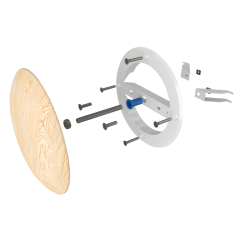 Клапан тарельчатый D125 (СОСНА)12,5DW pine