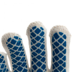 Перчатки СИБРТЕХ х/б ПВХ шахмат. облив, 10 кл (67713)