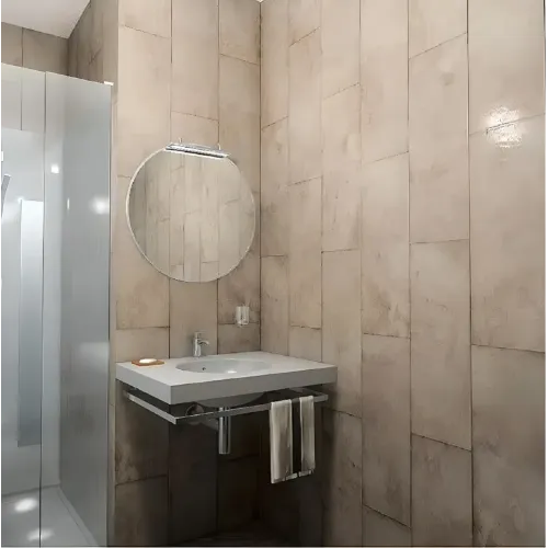 Панель ПВХ Unique 2,7*0,25*8 Метро бежевое (лазерная печать) (12)