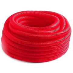 Гофра защитная ф 35 мм для труб PEX и PERT КРАСНАЯ (для 25-26 трубы) AV Engineering