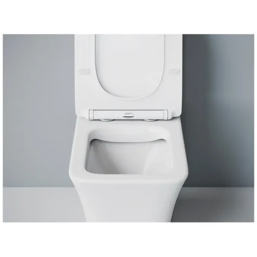 Унитаз-монолит EVA GOLD SM9615 сиденье ДП, безободковый, с гофрой и гибкой подводкой