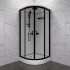 Душевая кабина ТРИТОН 90х90см низ. поддон, ПРАЙМ БЛЭК, белое заднее стекло, М3 (3 кор)