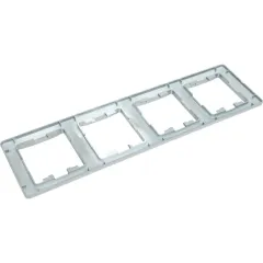 Рамка 4-пост GLOSSA вертикал. алюм. SE GSL000308