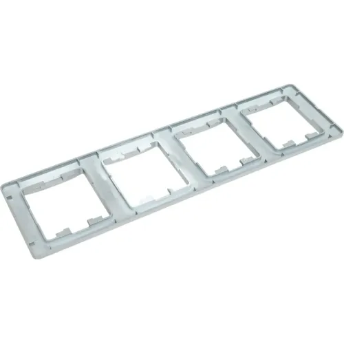 Рамка 4-пост GLOSSA вертикал. алюм. SE GSL000308