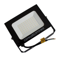 Прожектор (LED) 70Вт 5950лм дневн. 5000К IP65  черный Фарлайт
