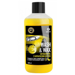 Автошампунь GRASS Wash & Wax с карнаубским воском и ароматом банана 1л (110410)