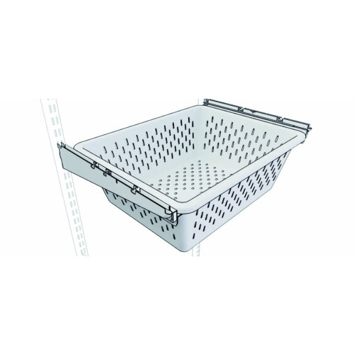 Корзина пластиковая 555*430*85 GS чёрная