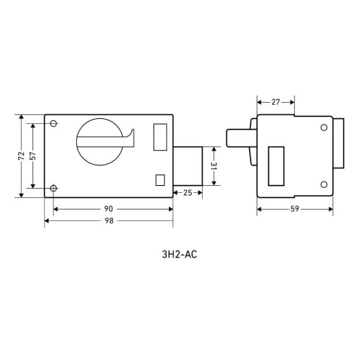 Замок накладной Аллюр ЗН1-АС (20468)