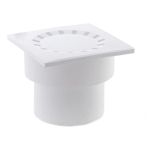 Трап кан. РТП ф 110 прям 150х150 белый (36583)