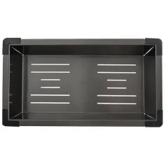 Мойка нерж. врезная GAPPO 78х50х21,5 см тол. 3 мм, чёрная, правая (сифон, коландер) GS7850-6R