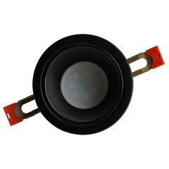 Свет. точ. Feron DL3102 MR16 круг черный/черный/хром(51402)