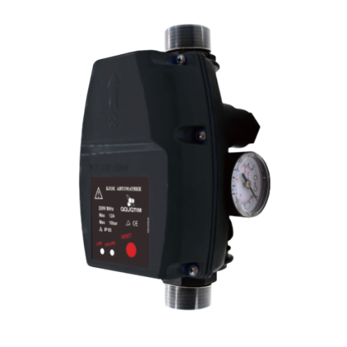 Блок автоматики TIM с манометром, чёрный (20) (PS-01D)