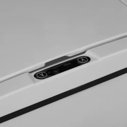 Ведро для мусора Доляна сенсорное белое 12л (4635217)