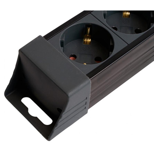 Фильтр сетевой Stekker 6 роз. 16A 3м черный HM22-61-03 Techno 50160