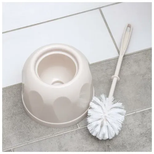 Ёрш для туалета напольный АЛЬТЕРНАТИВА 16х36 см, цвет бежевый (6628618)