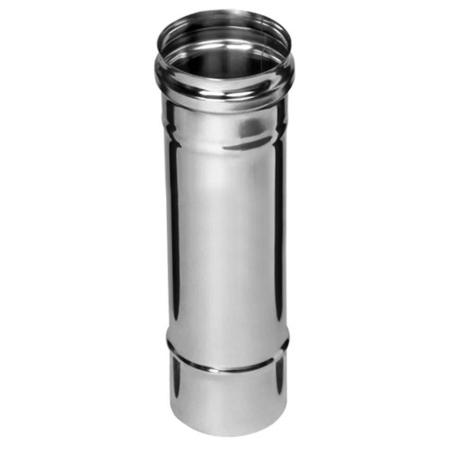 Дымоход труба 0,8мм Ф115 L=0,25м нержавеющая сталь (Феррум)