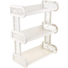 Полка для ванной комнаты REGULAR 3х ярусная 41,6х19х9,5 белое облако KL168312048