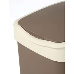 Контейнер для мусора Violet Tandem 20л шоколад/слоновая кость (516054)