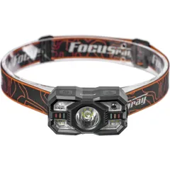 Фонарь налобный FOCUSray 1321 акку 18650 1200мАН сенсор, USB кабель