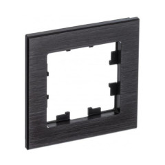 Рамка 1-пост AtlasDesign Nature металл оникс SchE ATN312301