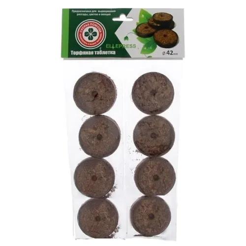 Таблетка торфяная Скорая помощь 42мм, 8шт (355373)