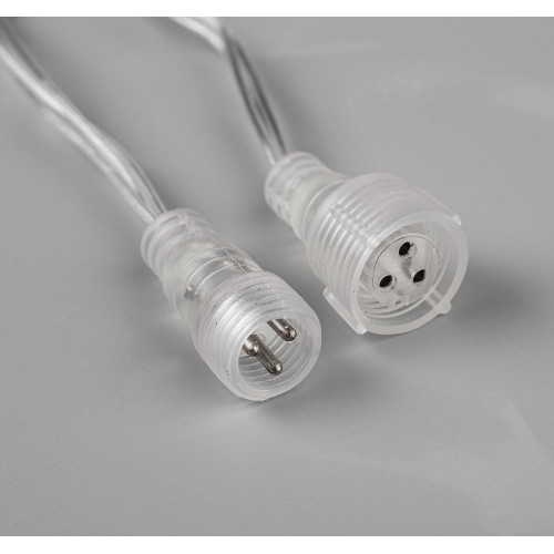 Гирлянда LUAZON LIGHTING Бахрома 3х0,6м прозрачная нить, 160 LED свечение теплое белое с мерцанием (4356983)