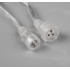 Гирлянда LUAZON LIGHTING Бахрома 3х0,6м прозрачная нить, 160 LED свечение теплое белое с мерцанием (4356983)