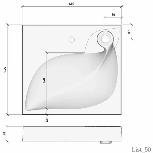 Умывальник над стиральной машиной MADERA 