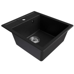 Мойка комп. MIXLINE ML-GM28 450х500x190мм, ультрачерная (344), сифон